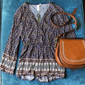 Robin-K Pattered romper